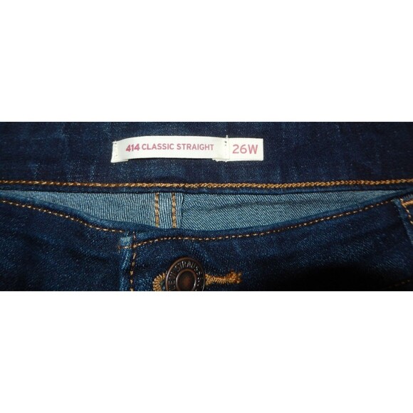 Levi's 414 Classic Straight Mid-Rise Denim Jeans Women's 26W M (44 x 31 1/4) - Picture 5 of 7